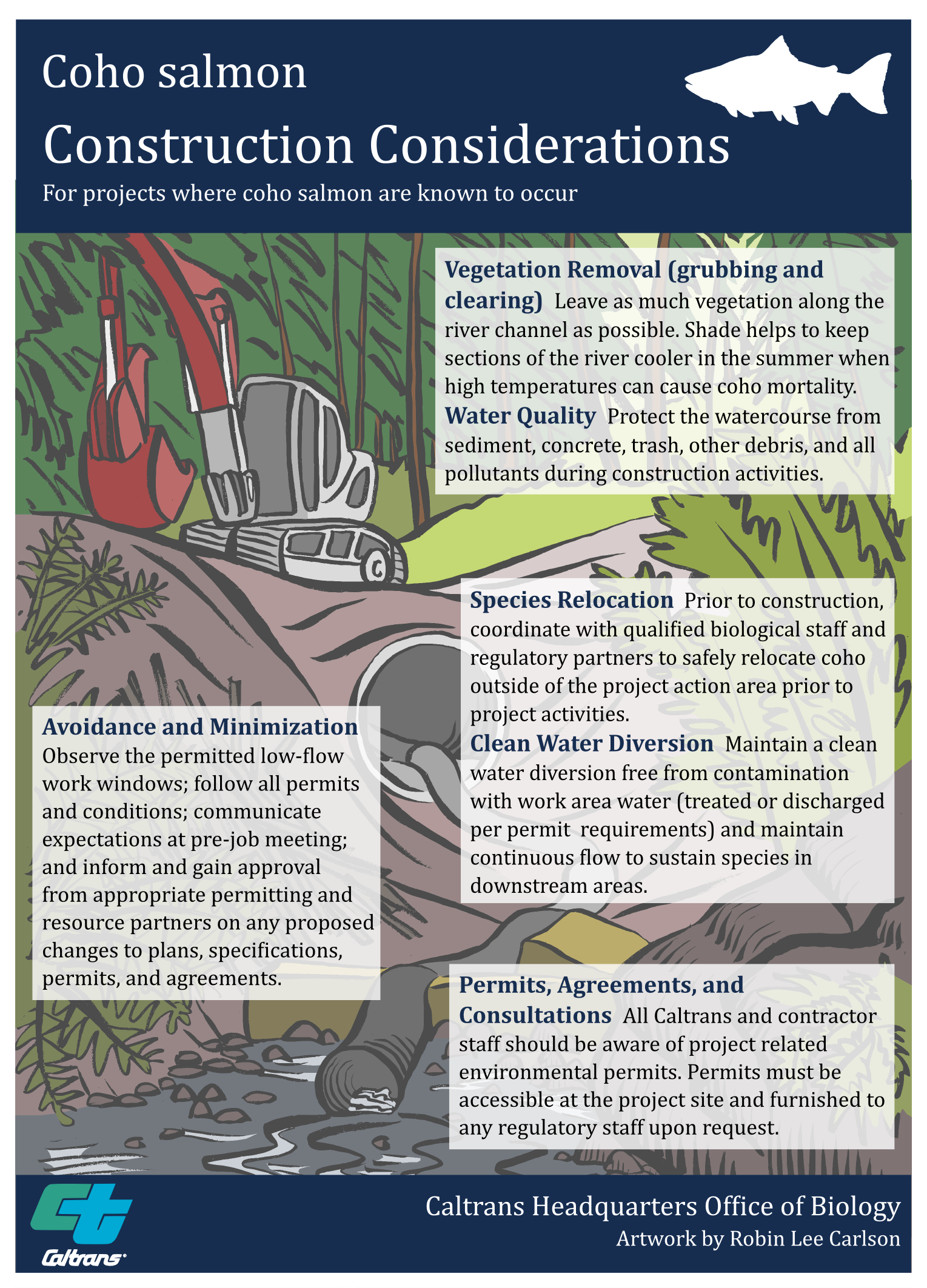 Coho Salmon Construction Considerations Poster